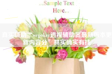 真实辅助“wepoker透视辅助器最新版本更新内容分”其实确实有挂