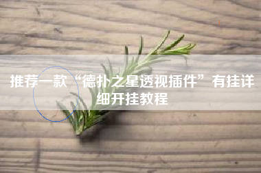 推荐一款“德扑之星透视插件”有挂详细开挂教程