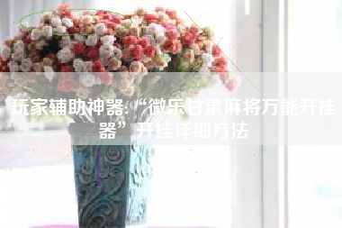 玩家辅助神器:“微乐甘肃麻将万能开挂器”开挂详细方法