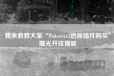 我来教教大家“Pokerrrr2透视插件购买	”爆光开挂猫腻