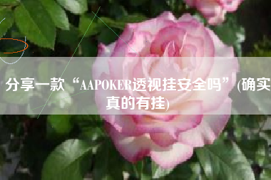 分享一款“AAPOKER透视挂安全吗”(确实真的有挂)