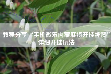 教程分享“手机微乐内蒙麻将开挂神器”详细开挂玩法