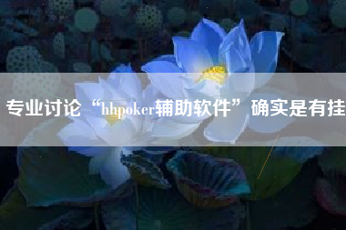 专业讨论“hhpoker辅助软件”确实是有挂