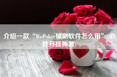 介绍一款“WePoker辅助软件怎么用”(必胜开挂神器)